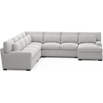 boston gray sectional   