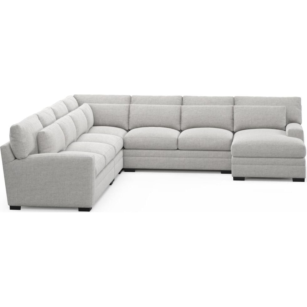 boston gray sectional   