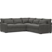 boston gray sectional   