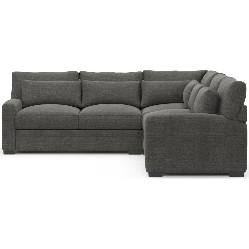 boston gray sectional   