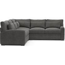 boston gray sectional   