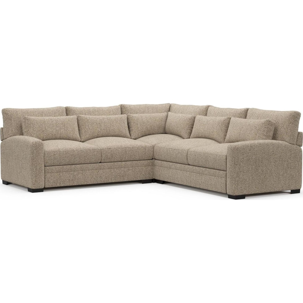boston light brown sectional   