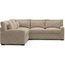 boston light brown sectional   