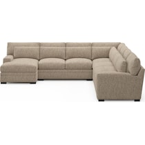 boston light brown sectional   