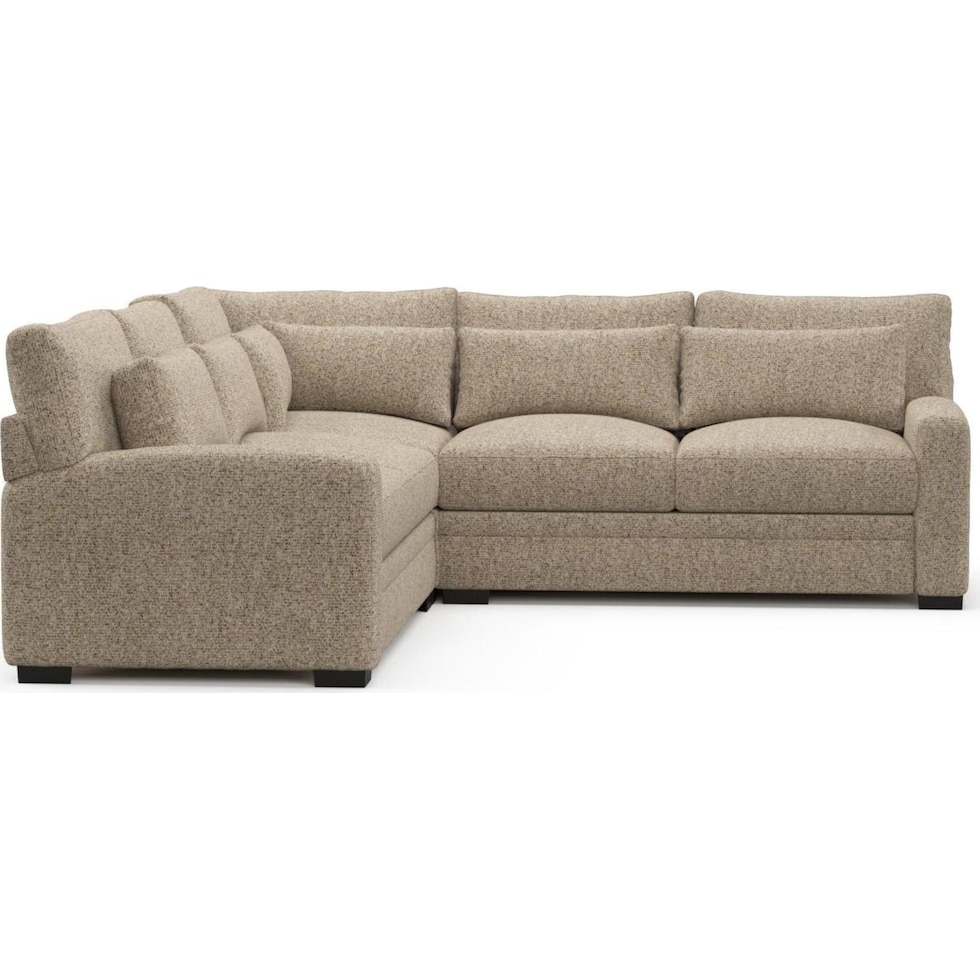 boston light brown sectional   