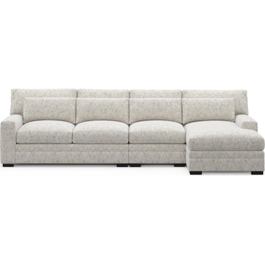 Boston Foam Comfort Sectional - Haley Oyster