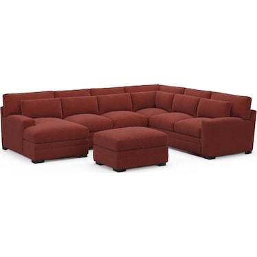 Boston 5-Piece Sectional with Chaise and Ottoman