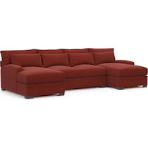 boston red sectional   