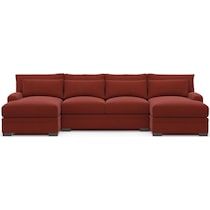 boston red sectional   