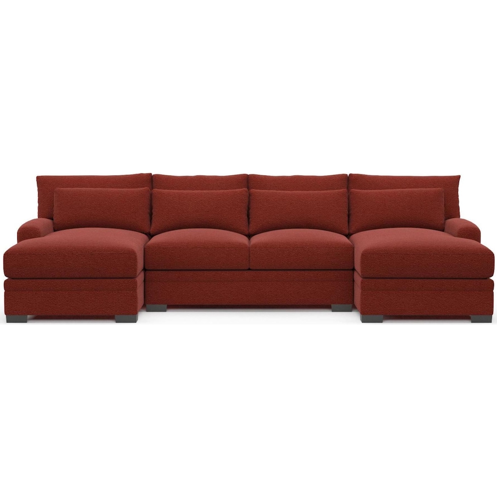 boston red sectional   
