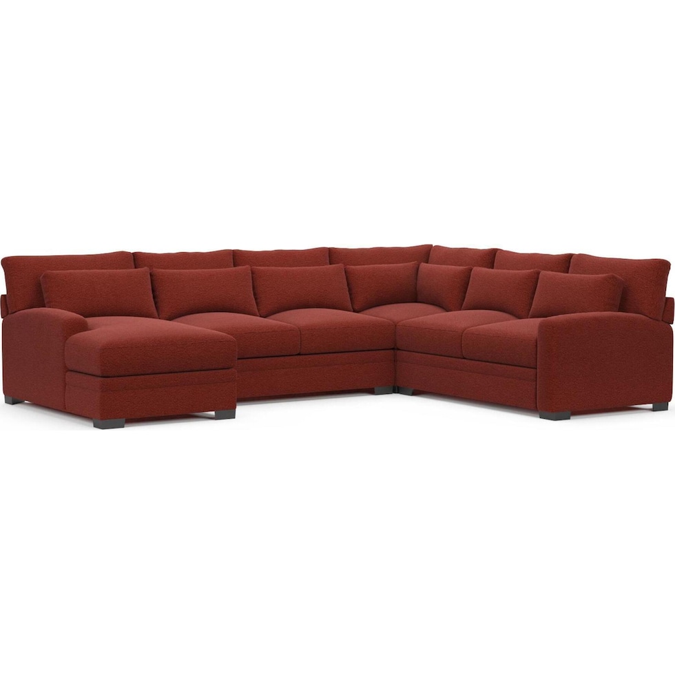 boston red sectional   