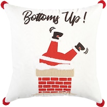 bottoms up! ivory pillow   