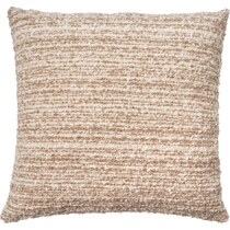 boucle stripe neutral accent pillow   