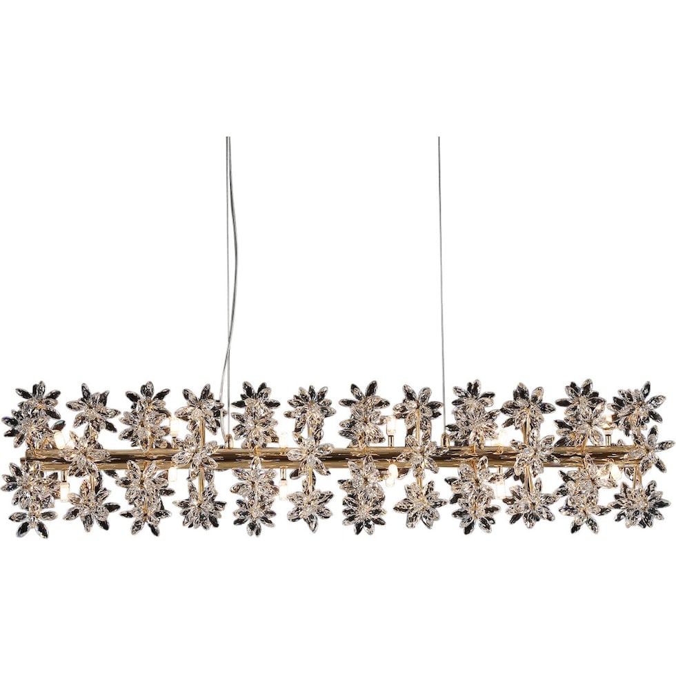 bouquet gold chandelier   