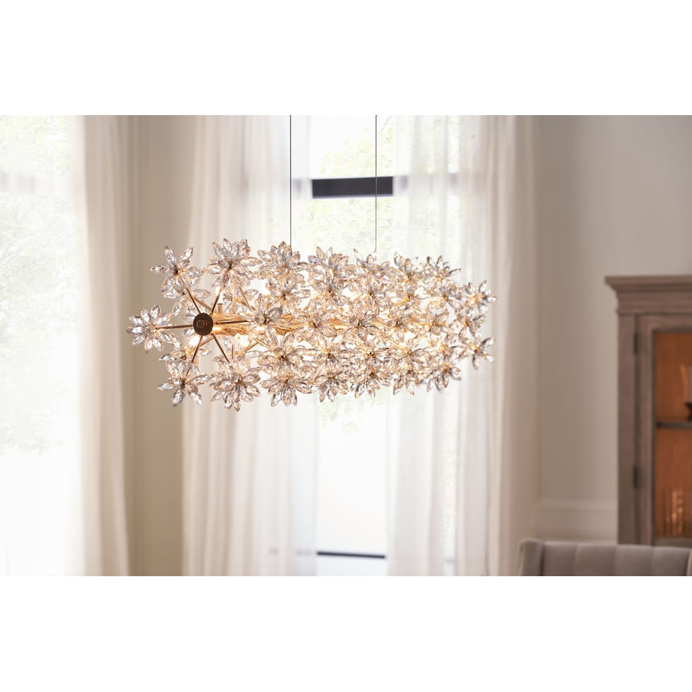 bouquet gold chandelier   