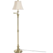 bourgault gold floor lamp   