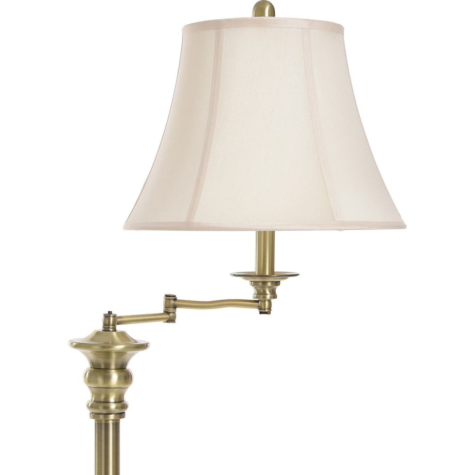 bourgault gold floor lamp   