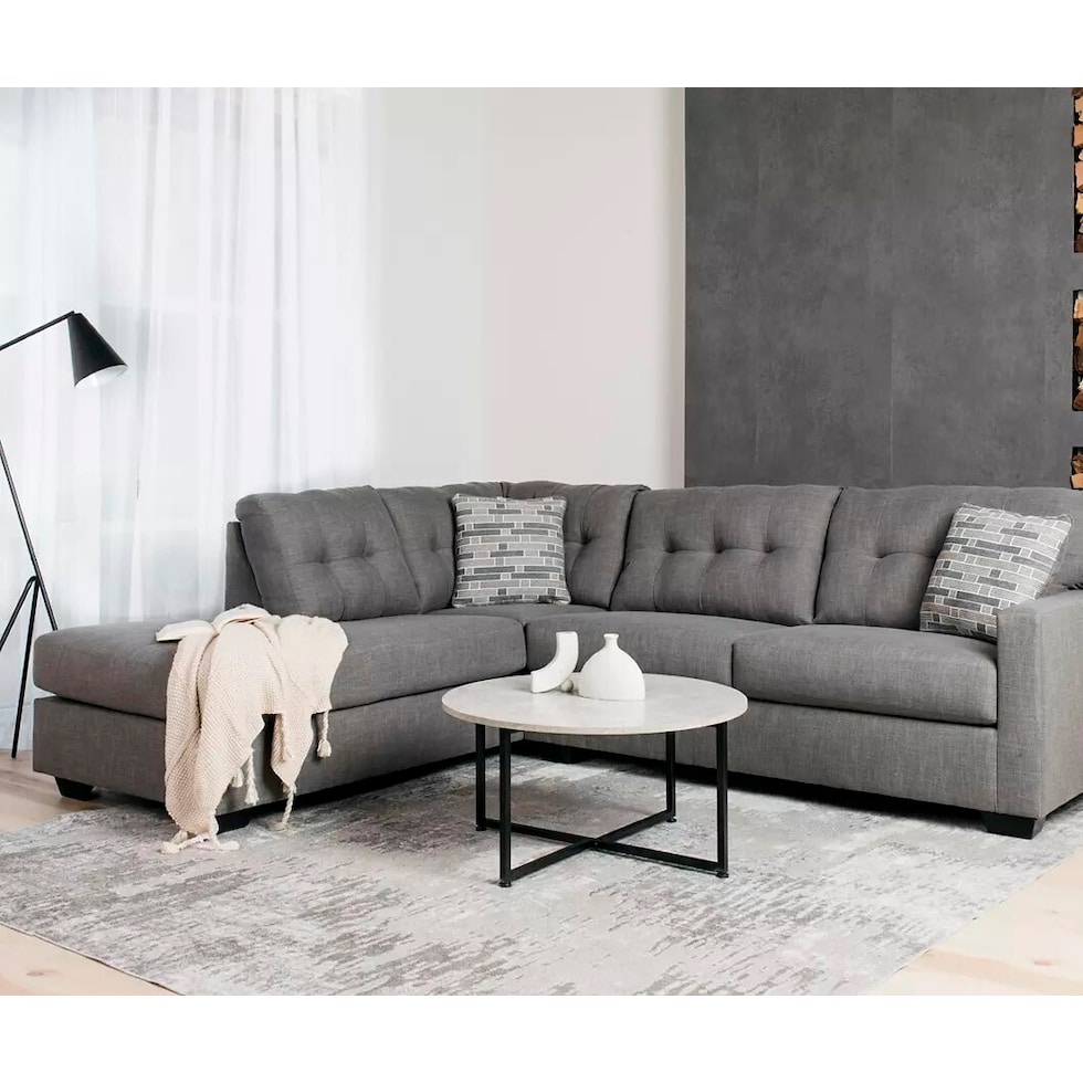 bowdre gray sectional   