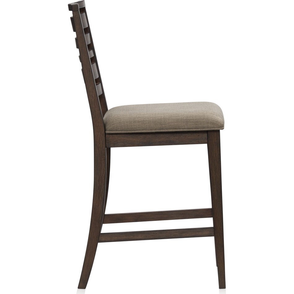 bowen dark brown counter height stool   