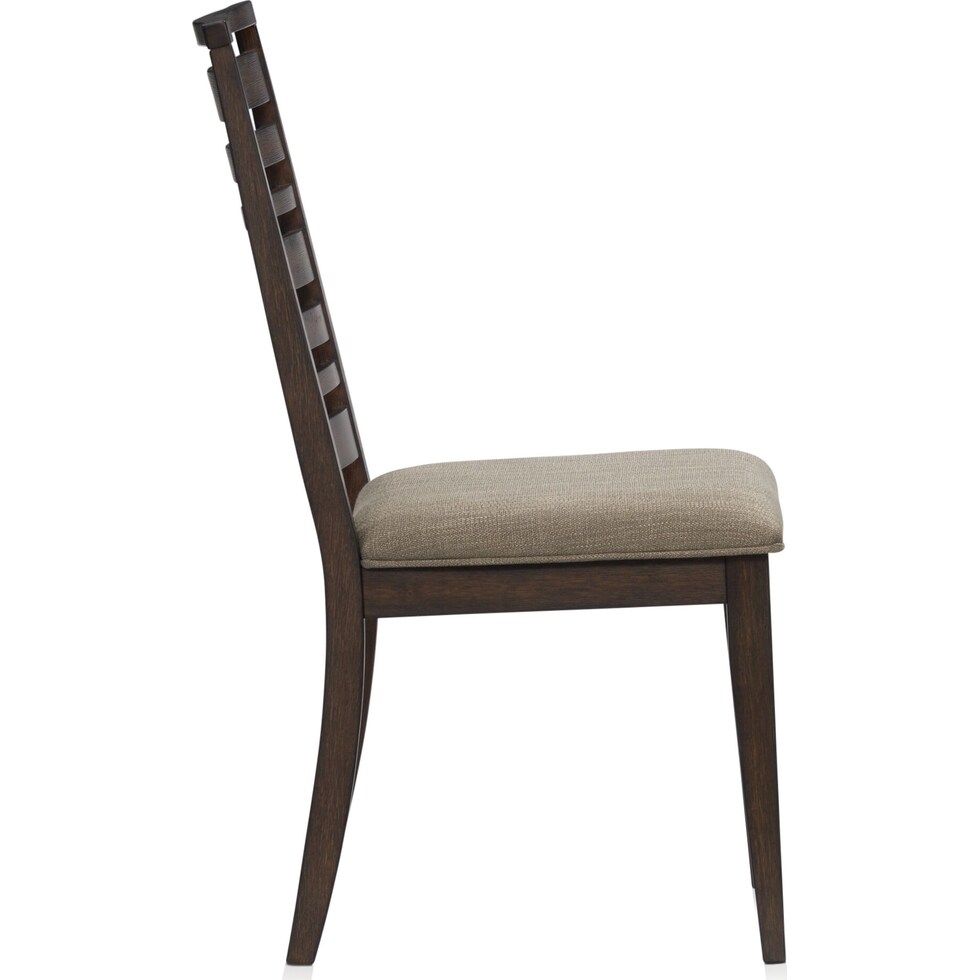 bowen dark brown dining chair   