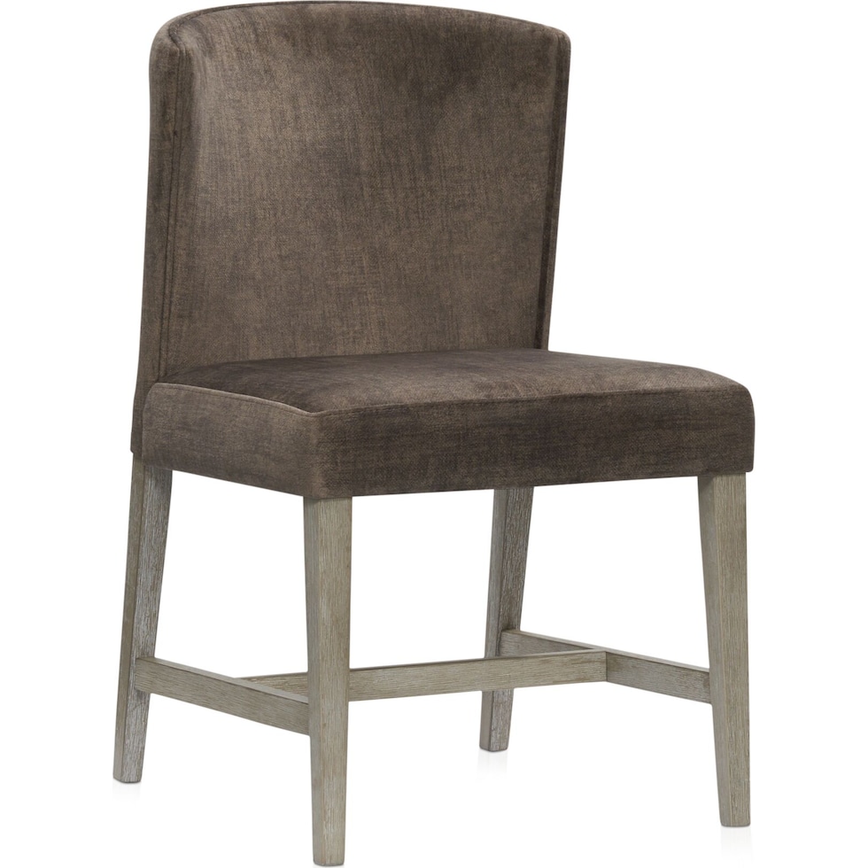 bowen gray dining chair   