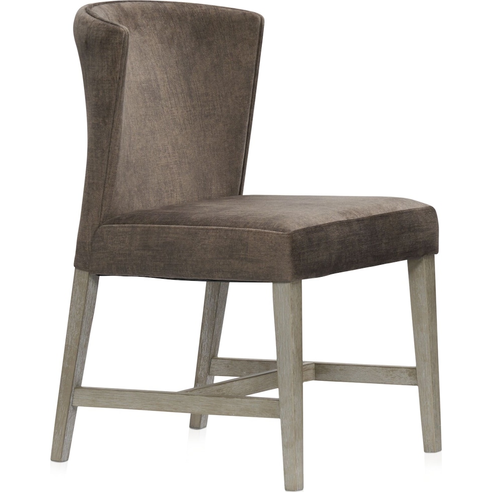 bowen gray dining chair   