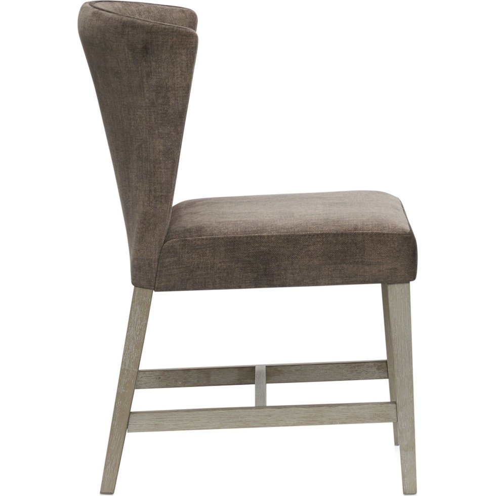 bowen gray dining chair   