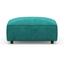bowery bella peacock corner chair   