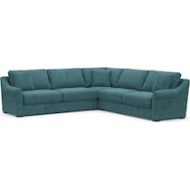 bowery bella peacock sleeper sectional   