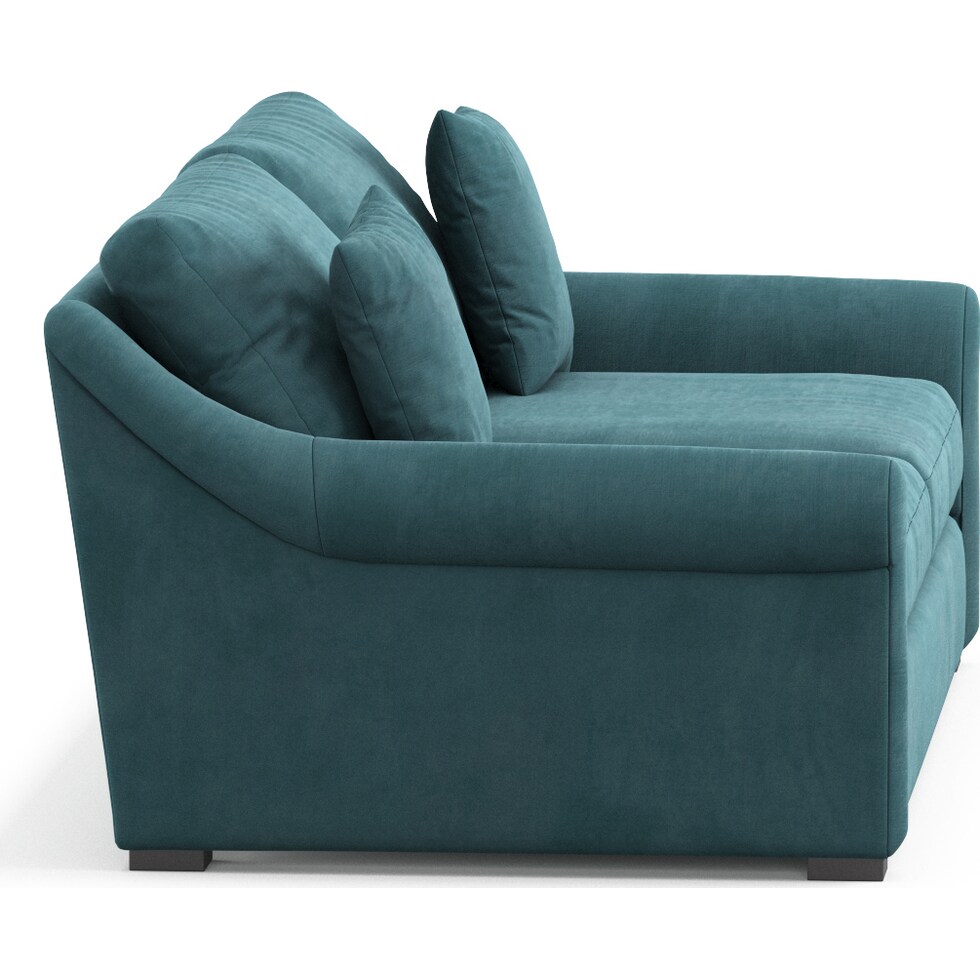 bowery bella peacock sofa   
