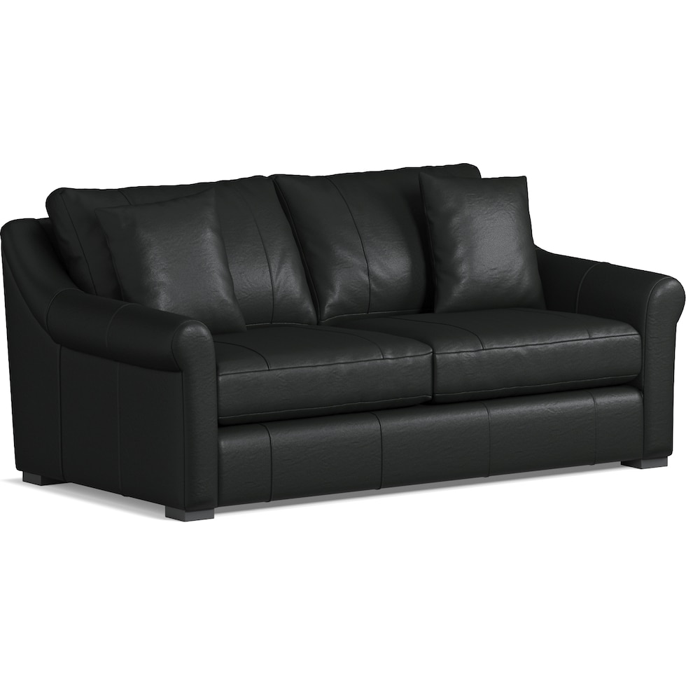 bowery black sofa   
