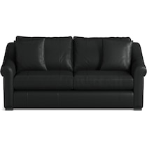 bowery black sofa   