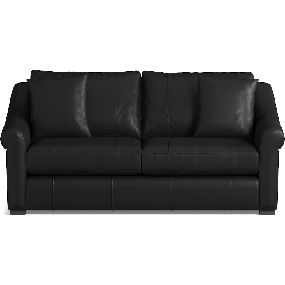 bowery black sofa   