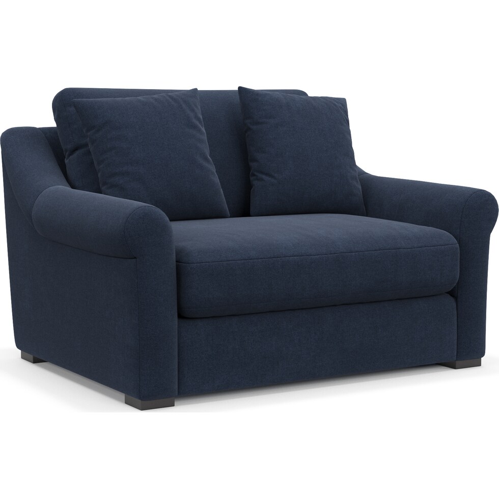 bowery blue chair and a half   