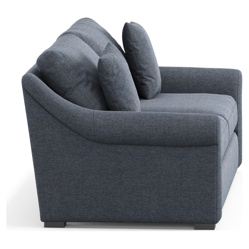 bowery blue sleeper sofa   