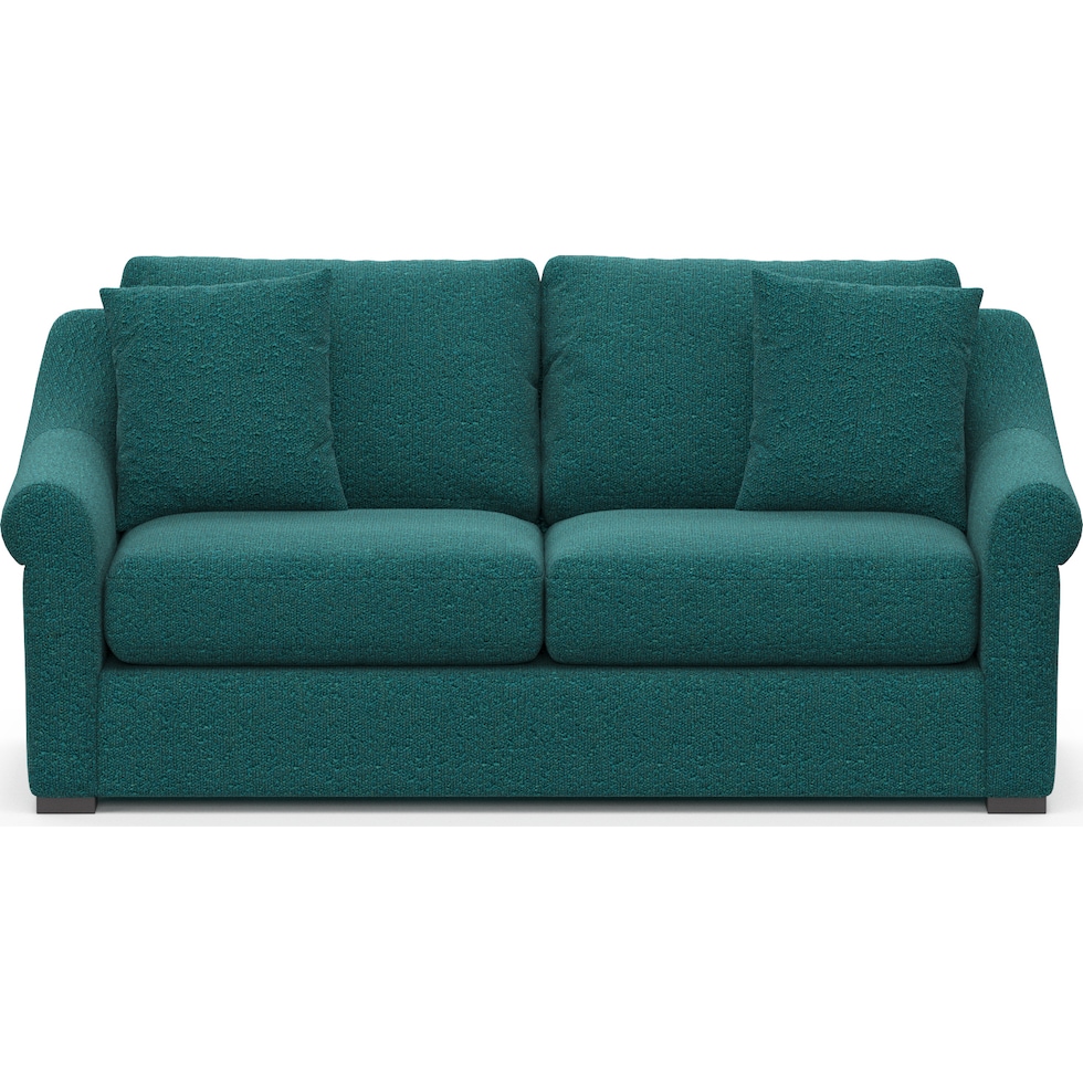 bowery blue sofa   