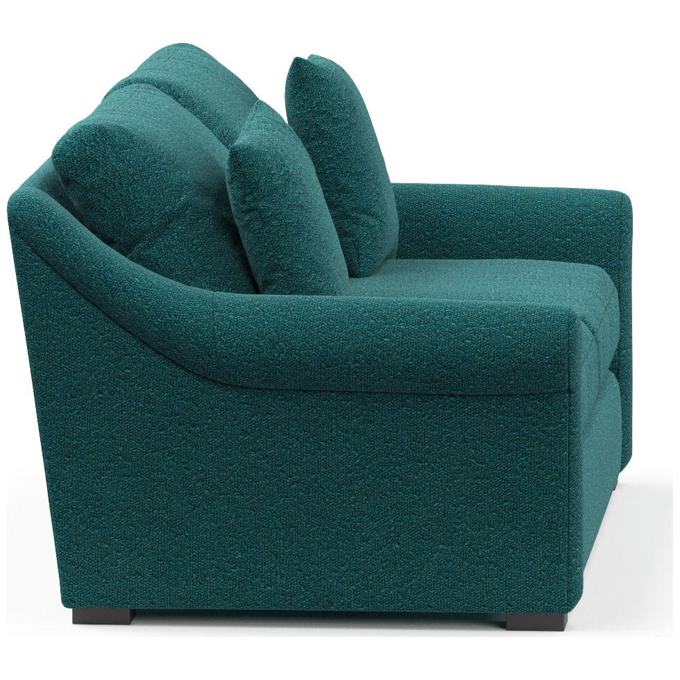 bowery blue sofa   