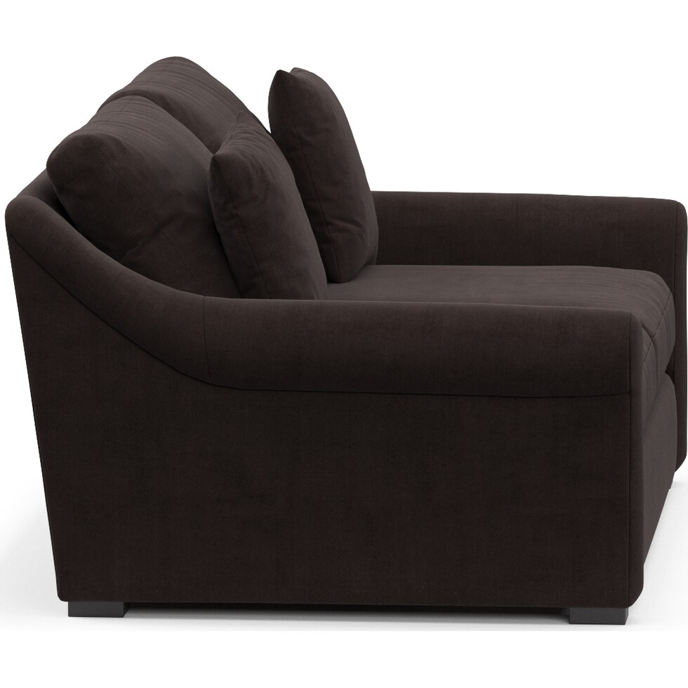 bowery dark brown sleeper sofa   