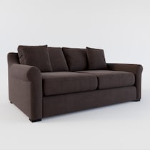 bowery dark brown sleeper sofa web   
