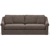 bowery dark brown sofa   