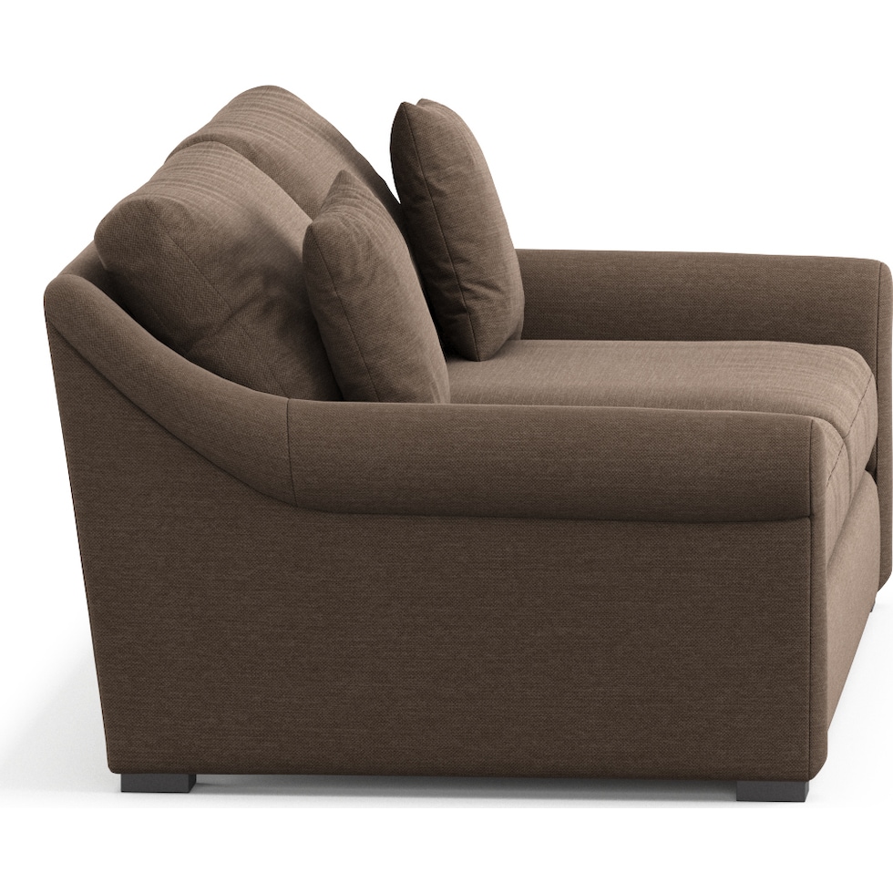 bowery dark brown sofa   