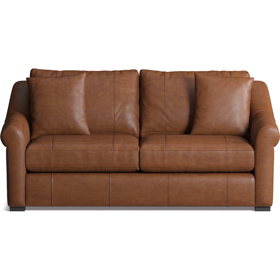 bowery dark brown sofa   