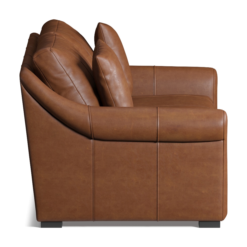 bowery dark brown sofa   