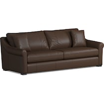 bowery dark brown sofa   