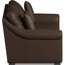 bowery dark brown sofa   