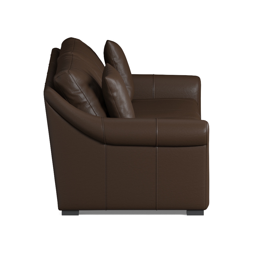 bowery dark brown sofa   
