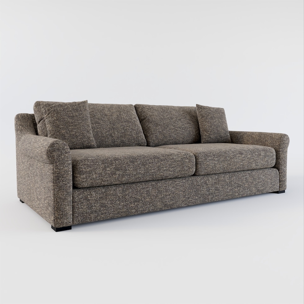 bowery dark brown sofa web   