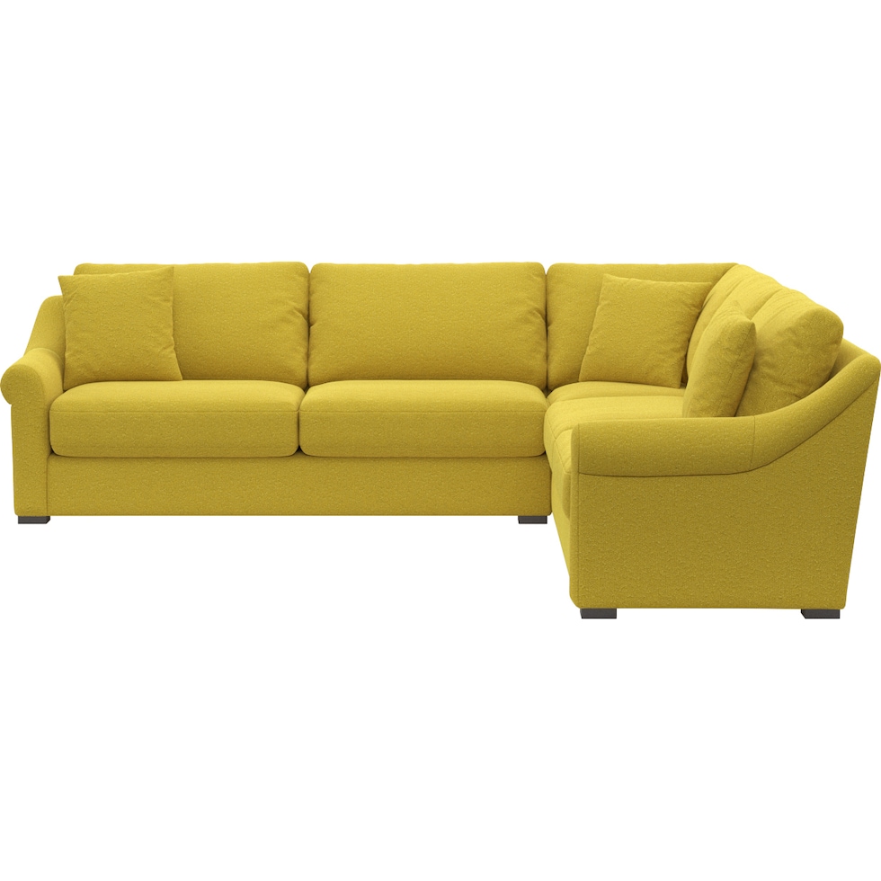bowery gold sectional   