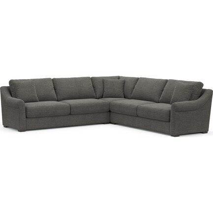 Bowery Core Comfort 3-Piece Sectional - Curious Charcoal