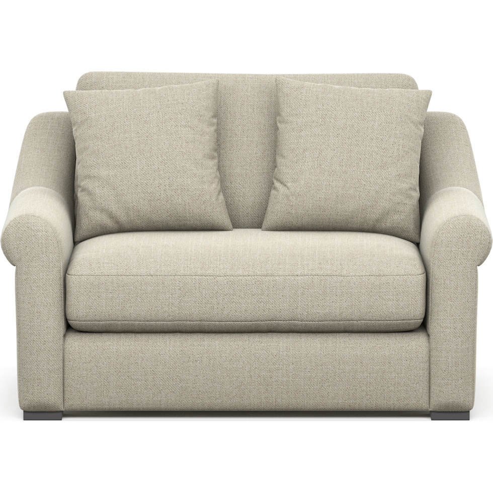 bowery gray chair and a half   
